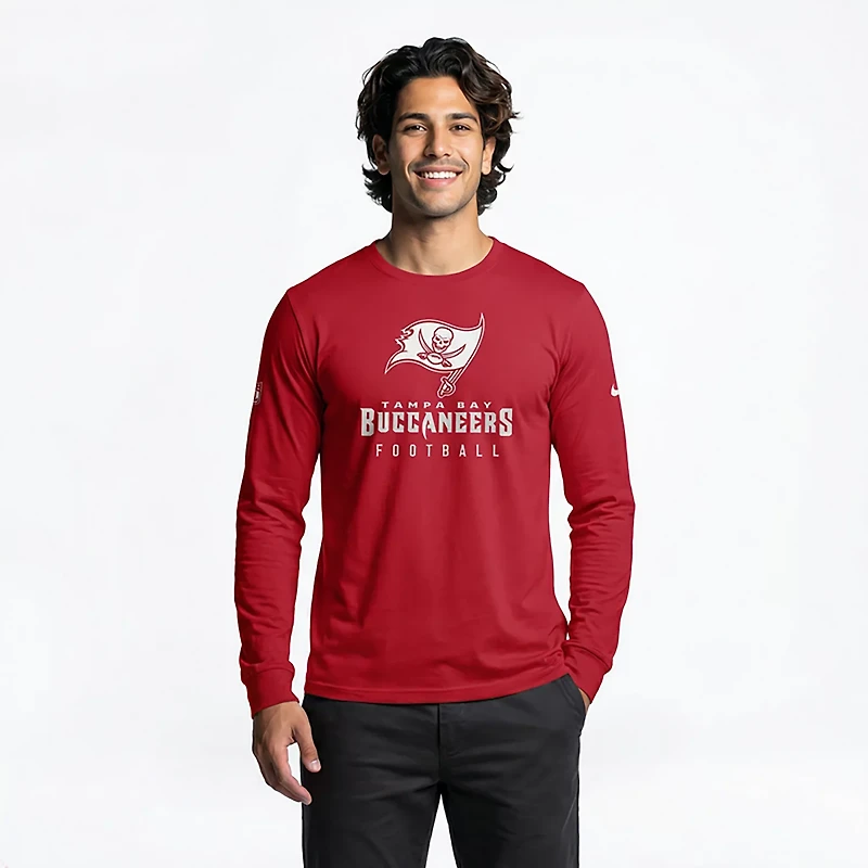 Nike Men's Tampa Bay Buccaneers Team Issue Dri-FIT Long Sleeve T-shirt