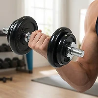 PRCTZ 40lb Quick Select Adjustable Dumbbell Set