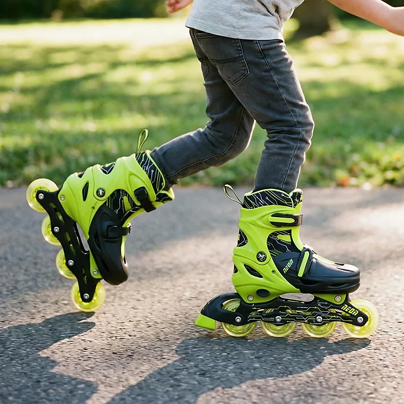 Yvolution Boys' Neon Combo Adjustable Skates