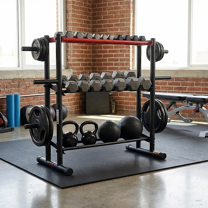 Sunny Health & Fitness Multi-Weight Storage Rack Stand