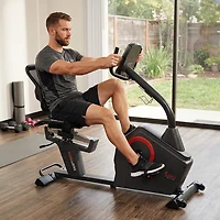 Sunny Health & Fitness Premium Magnetic Resistance Smart Recumbent Bike