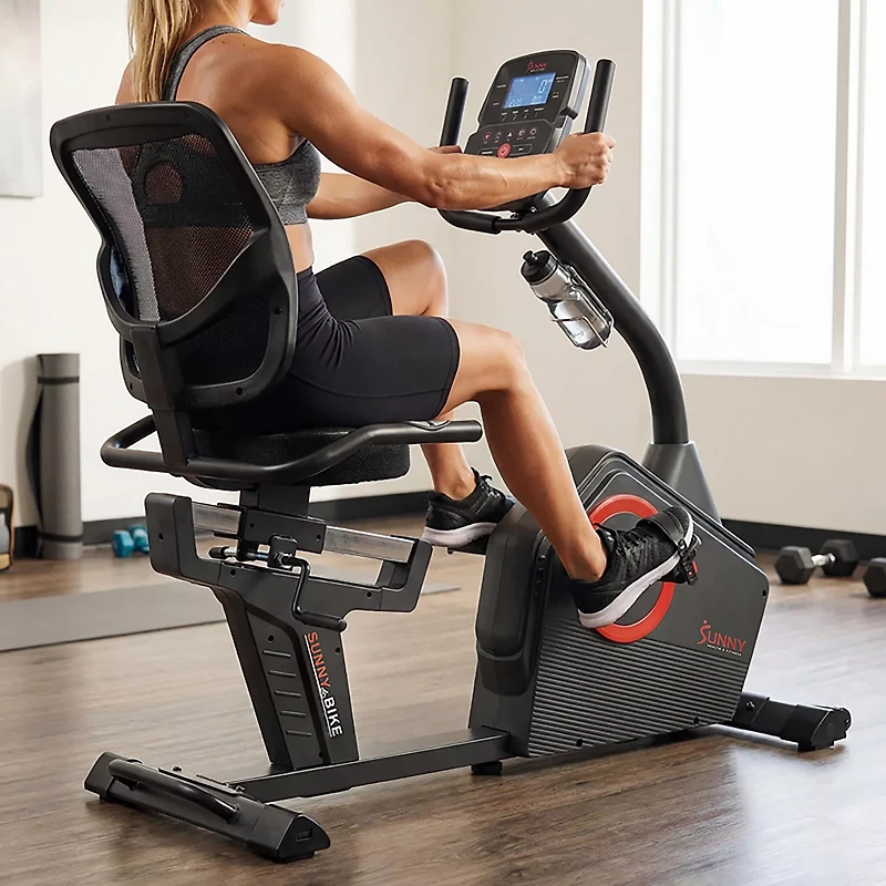 Sunny Health & Fitness Premium Magnetic Resistance Smart Recumbent Bike
