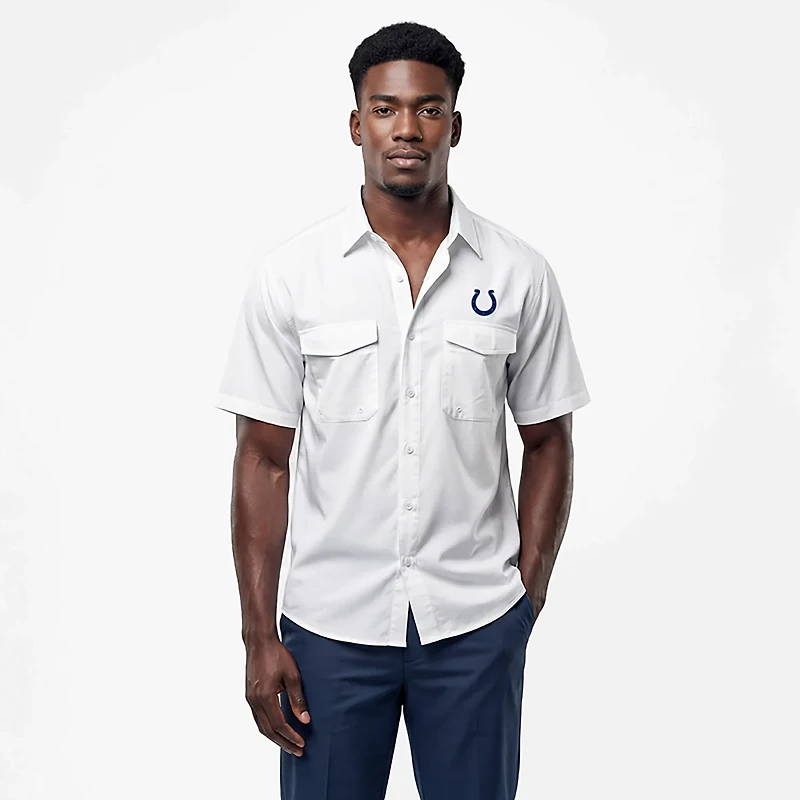 Antigua Men's Indianapolis Colts Game Day Woven Shirt