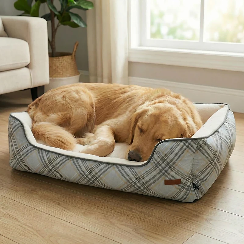 Bark and Slumber Large Box Dog Bed