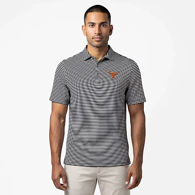 Cutter  Buck Texas Longhorns Virtue Eco Pique Stripe Recycled Polo