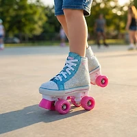 Chicago Skates Girls' Quad Glitter Roller Skates