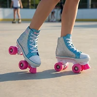 Chicago Skates Girls' Quad Glitter Roller Skates