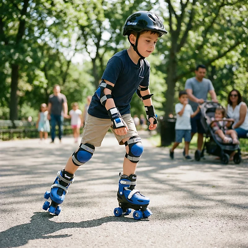 Chicago Skates Boys' Adjustable Quad Skate Combo Set