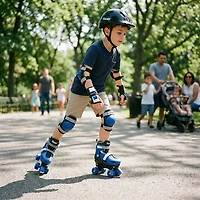 Chicago Skates Boys' Adjustable Quad Skate Combo Set