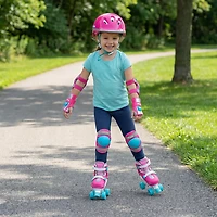Chicago Skates Girls' Adjustable Quad Skate Combo Set