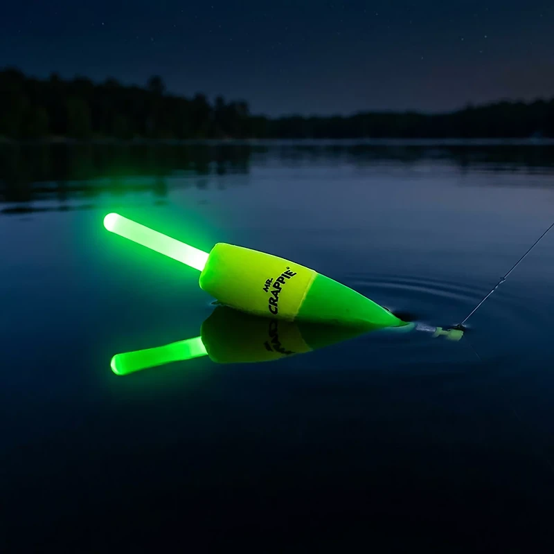 Mr. Crappie Lighted Flo Glo Cigar Bobbers 2-Pack