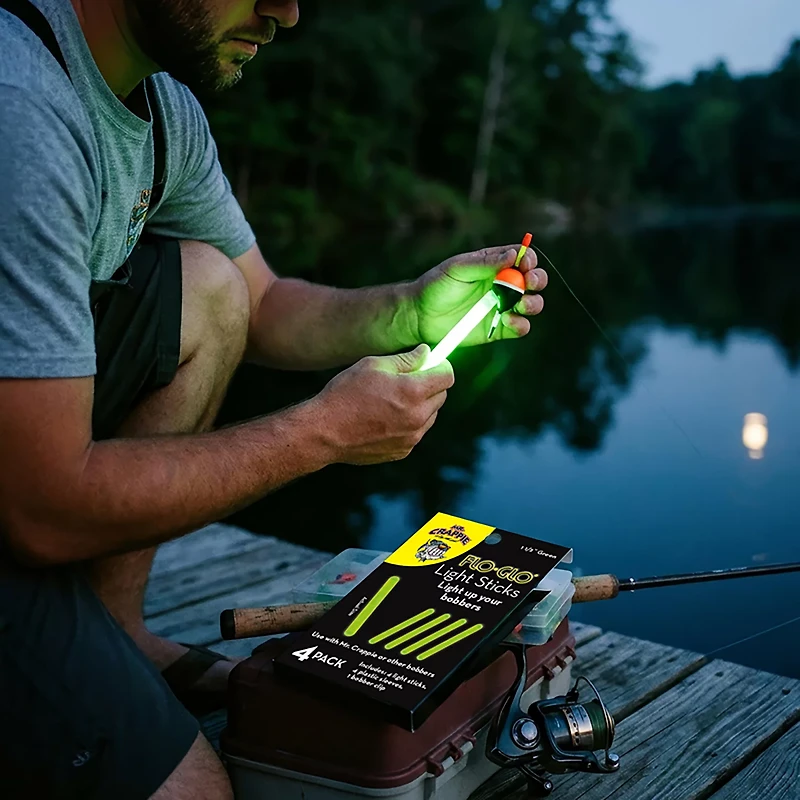 Mr. Crappie Flo Glo Light Sticks 4-Pack