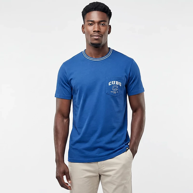 '47 Men's Chicago Cubs Top Line Stewart Short Sleeve T-shirt