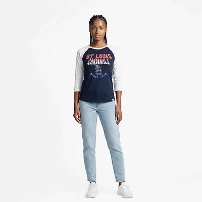 '47 Women's St. Louis Cardinals Harmony Ava Raglan T-shirt