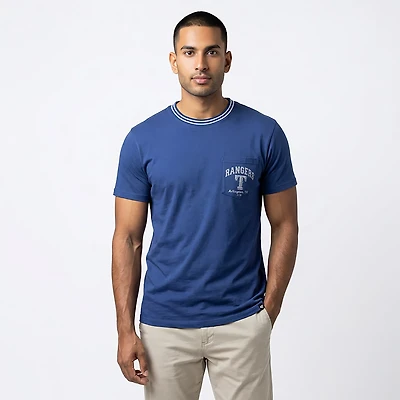 '47 Men's Texas Rangers Top Line Stewart Short Sleeve T-shirt