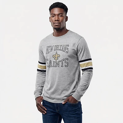 '47 New Orleans Saints Men's Cover Two Brex Long Sleeve T-shirt