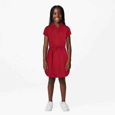 Nautica Girls' 4-6x Performance Short Sleeve Dress