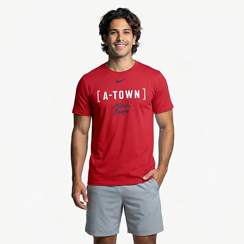 Nike Men’s Atlanta Braves Bracket Team Phrase Graphic T-shirt