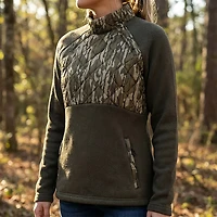 Magellan Outdoors Women's Fayette Mixed Media Pullover