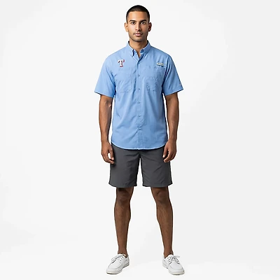 Columbia Sportswear Men's Texas Rangers Tamiami Short Sleeve Shirt
