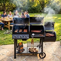 Oklahoma Joe's Canyon Combo Gas Charcoal Grill and Smoker