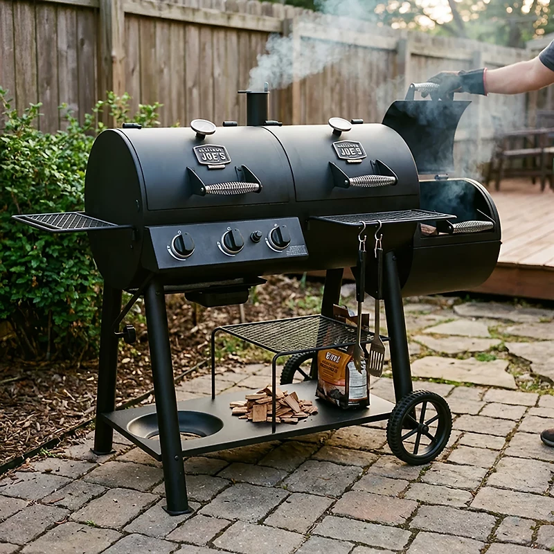 Oklahoma Joe's Canyon Combo Gas Charcoal Grill and Smoker