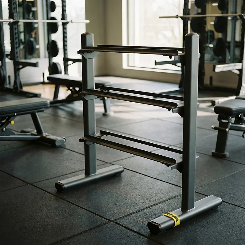 ZIVA3-Tier Tribell and Hexagon Dumbbell Rack