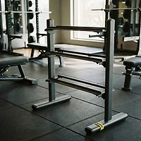 ZIVA3-Tier Tribell and Hexagon Dumbbell Rack