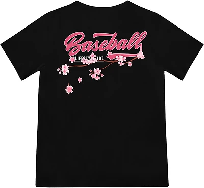 Baseball Lifestyle 101 Boys' Cherry Blossoms Established T-shirt