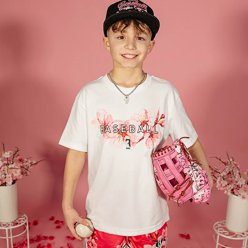 Baseball Lifestyle 101 Boys' Cherry Blossoms Radar T-shirt