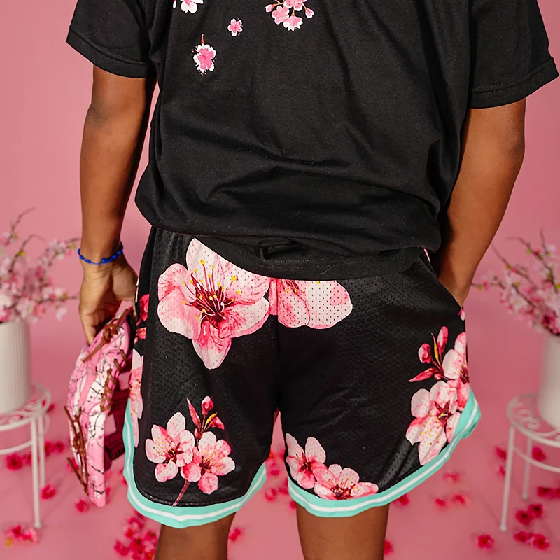 Baseball Lifestyle 101 Boys' Cherry Blossoms Court Shorts 5