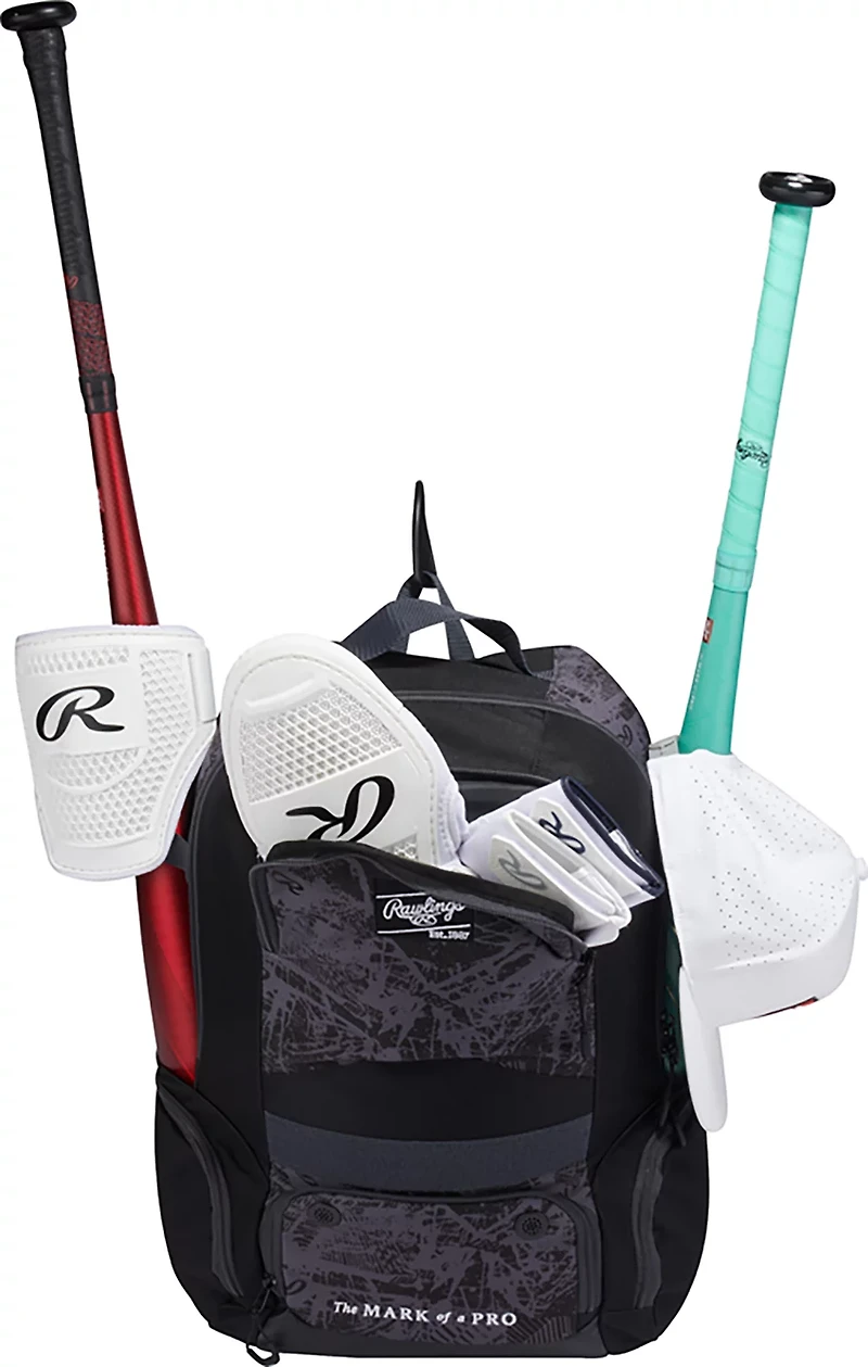 Rawlings Gamer Series Baseball Backpack Bat and Gear Bag