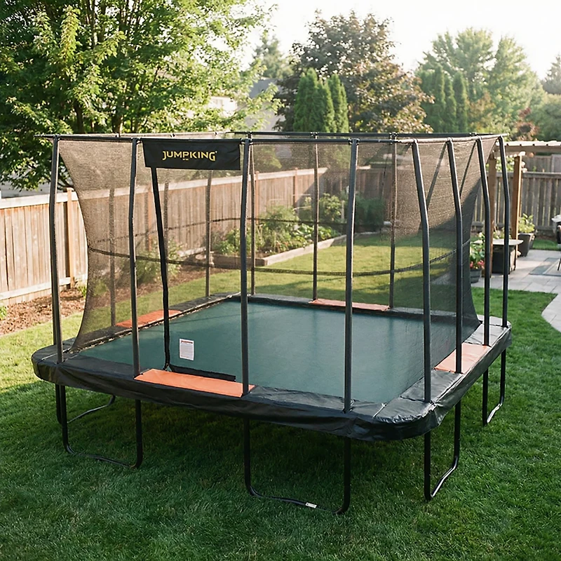 Jumpking 13 ft x 13 ft Square High-End Trampoline