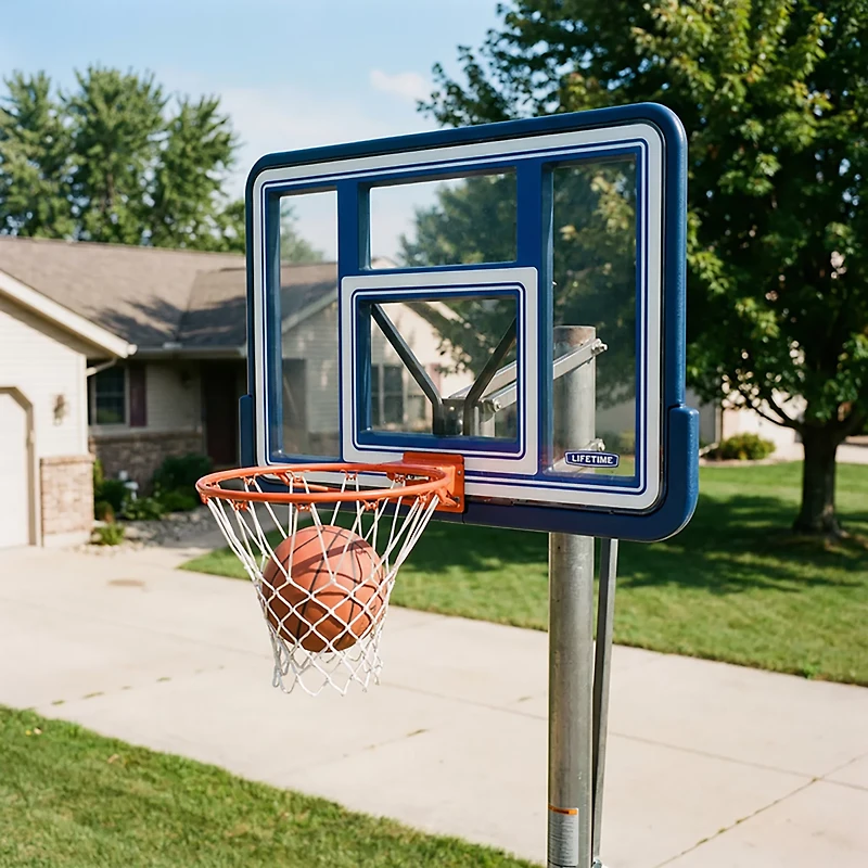 Lifetime 44 in Polycarbonate Basketball Backboard and Rim Combo