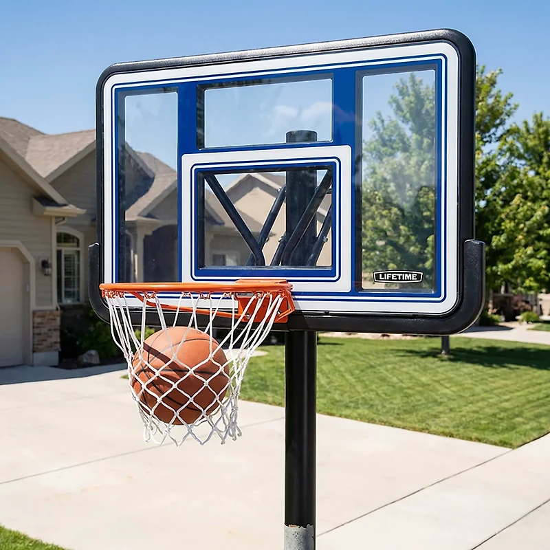 Lifetime 44 in Polycarbonate Basketball Backboard and Rim Combo