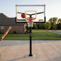 Lifetime Mammoth Bolt Down 60 in Glass Basketball Hoop