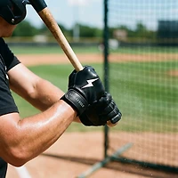 BRUCE BOLT Adults' Premium Pro Short Cuff Batting Gloves