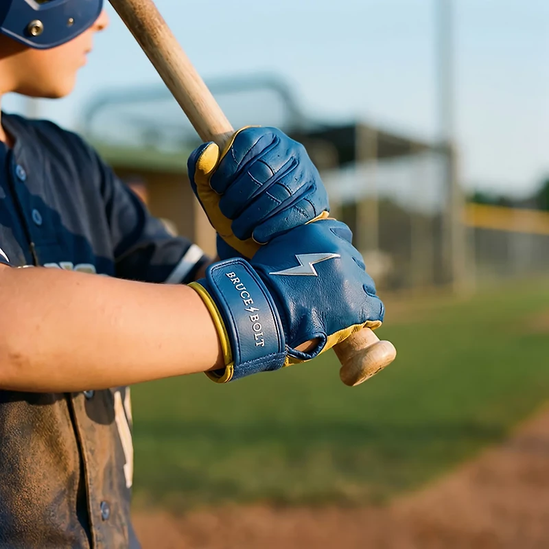 BRUCE BOLT Youth Premium Pro Short Cuff Batting Gloves