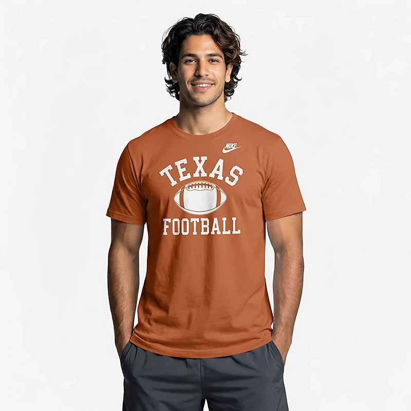 Nike Men's Texas Football Logo Cotton T-shirt