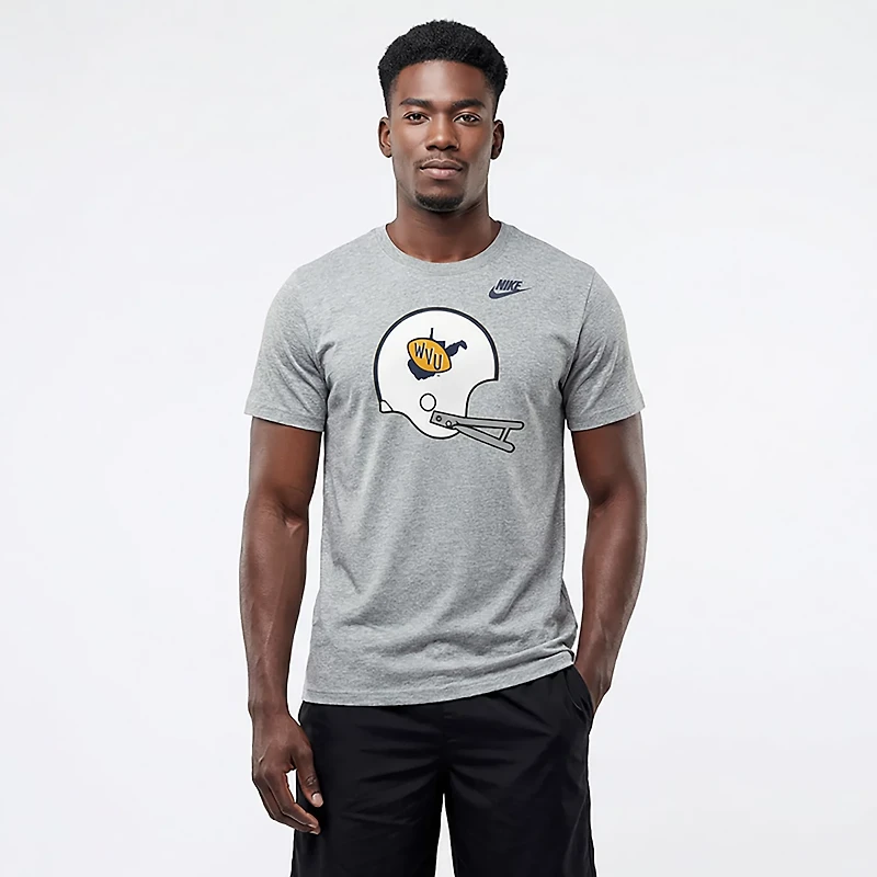 Nike Men's West Virginia Legacy Helmet Cotton T-shirt