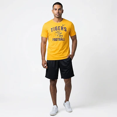 Nike Men's LSU Team Arch Football Helmet Cotton T-shirt