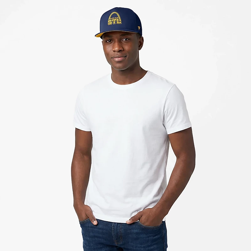 Fanatics Blues Rink Hometown 13 Flat Brim Snapback Cap