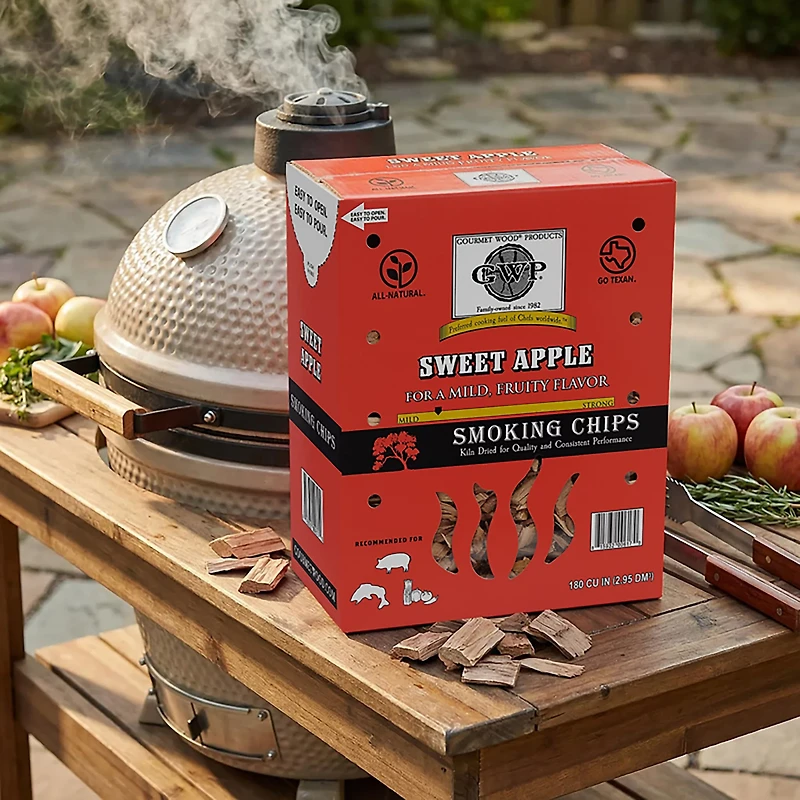Gourmet Wood Sweet Apple 180 cu in Wood Chips