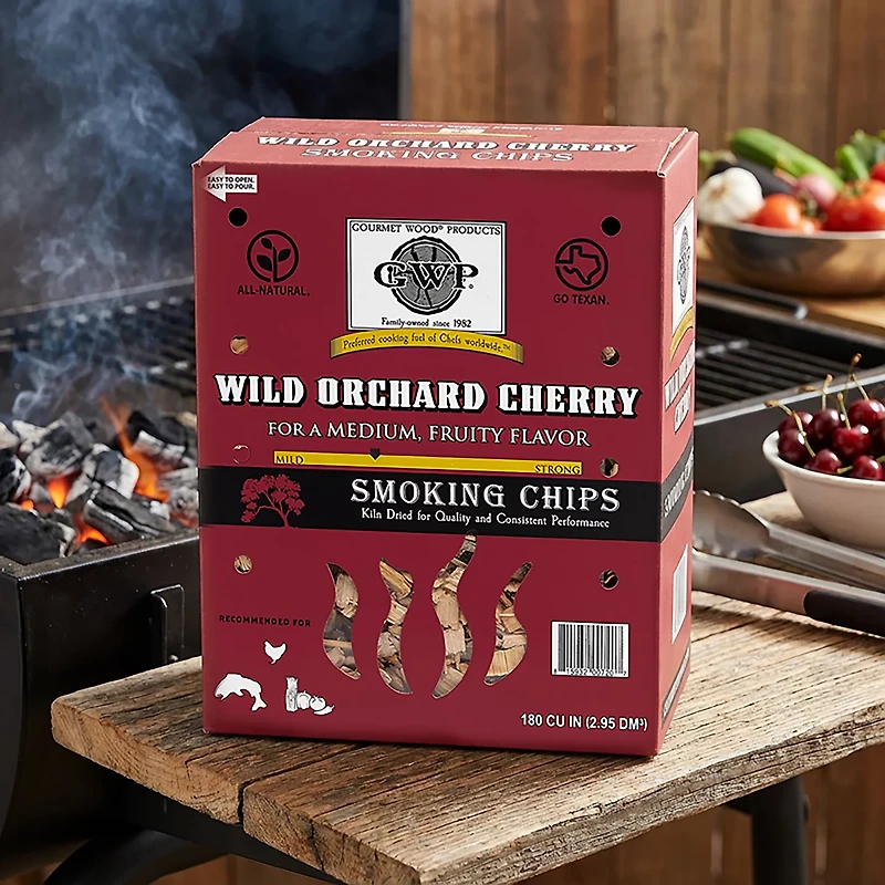 Gourmet Wood Wild Orchid Cherry 180 cu in Wood Chips