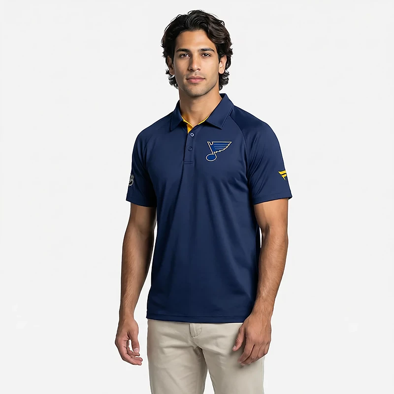 Fanatics Men's Blues AP Rink Polo Shirt