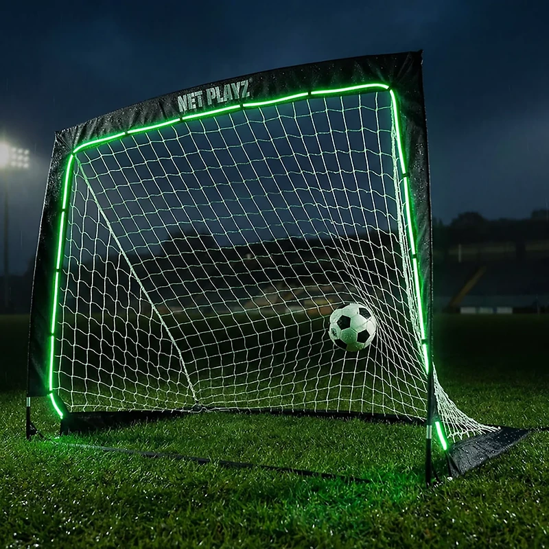 NetPlayz 4 ft x 3 ft x 3 ft Glow-in-the-Dark Portable Soccer Goal