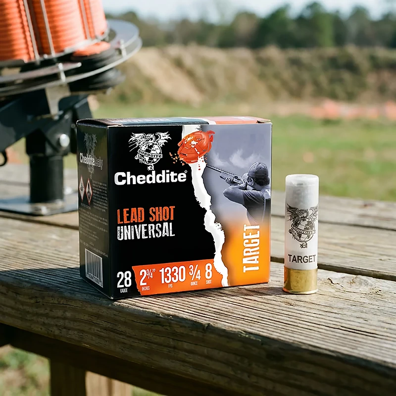 Cheddite Target 28 Gauge Shotshells - 25 Rounds