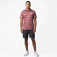 Columbia Oklahoma Sooners PFG Super Terminal Tackle Omni-Shade Stripe Polo