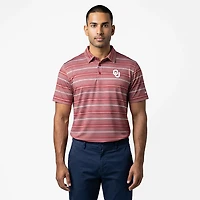 Columbia Oklahoma Sooners PFG Super Terminal Tackle Omni-Shade Stripe Polo