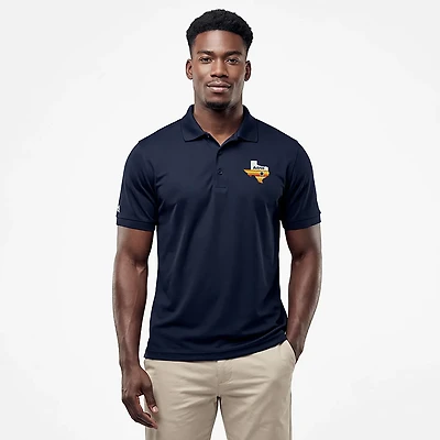 Antigua Men's Houston Astros Legacy Pique Short Sleeve Polo Shirt